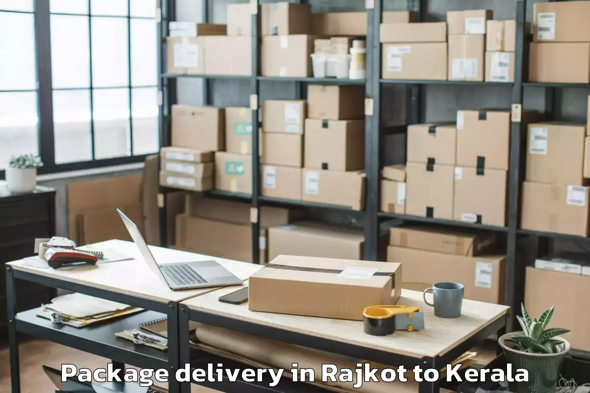 Professional Rajkot to Aroor Package Delivery